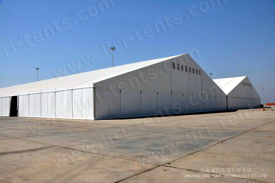 Temporary Warehouse Structures 65 x 170m For Storage and Work shop