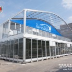 Two Storey Double Decker Tent with Glass Wall as Exhibition Show Tent