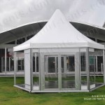 High Peak Polygon Tent With Glass Wall