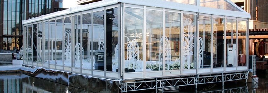 Clear PVC High Peak Tent For Wedding Party