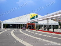 Big Glass Exhibition Tent with Glass Wall and Door