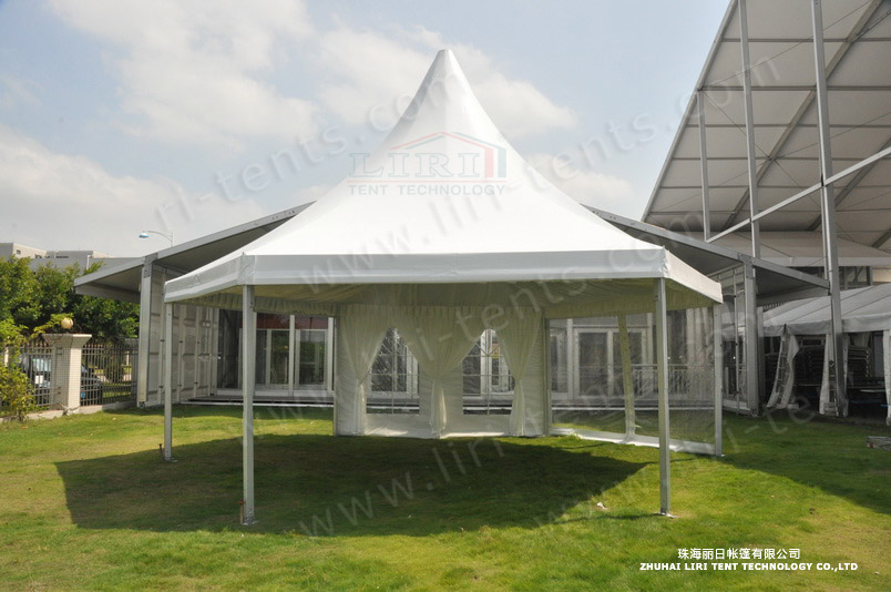 high peak hexagonal tent