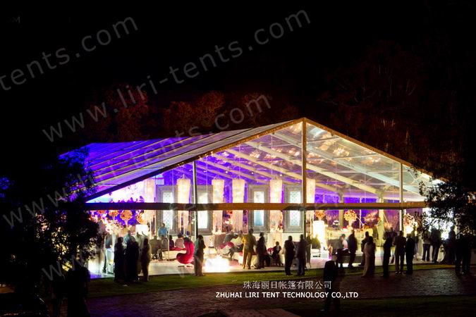 Decorated Clear Wedding Tent