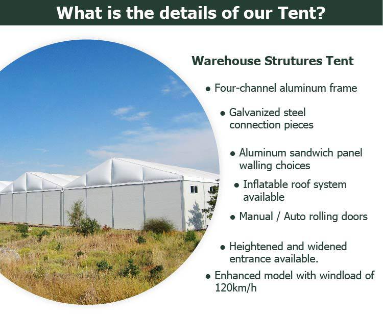 warehouse tent feature