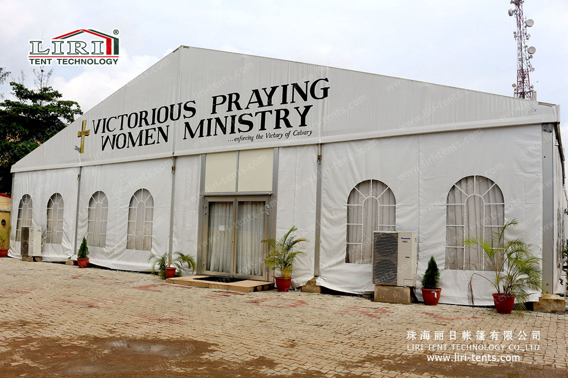 Large church tent for 500 people in Nigeria