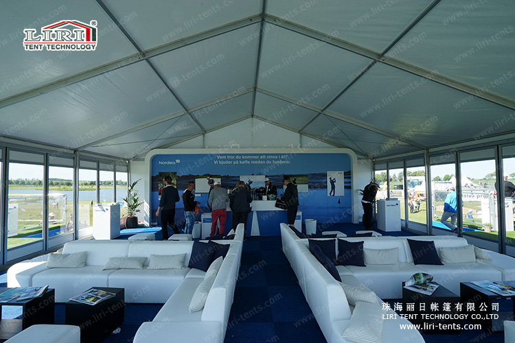 New party tent inside