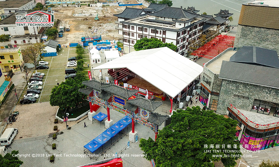 Canopy tent for basketball court