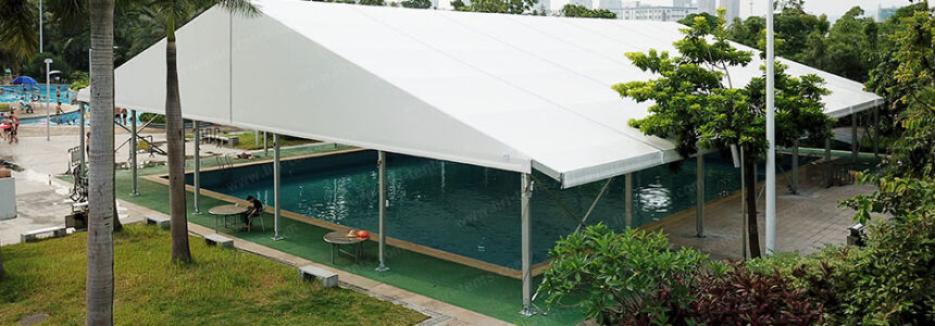 The Swimming Pool Added A Big Top Marquee Double The Daily Opening Hours