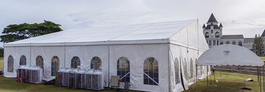 Grass White Wedding Marquee For All Day