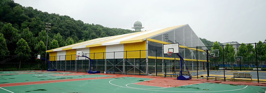 Outdoor Basketball Court Renovation Sports Marquee Tent