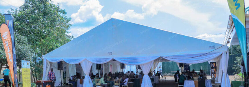 White Wedding Marquee in Uganda