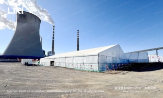 white pvc construction tent