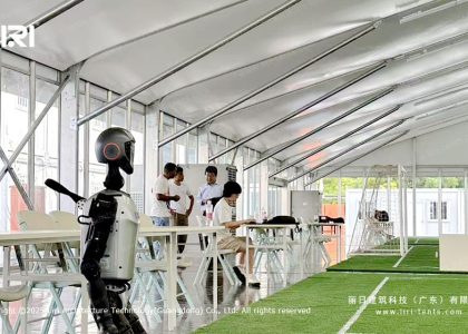 30x60m Curved Marquee: The Future of Robot Training