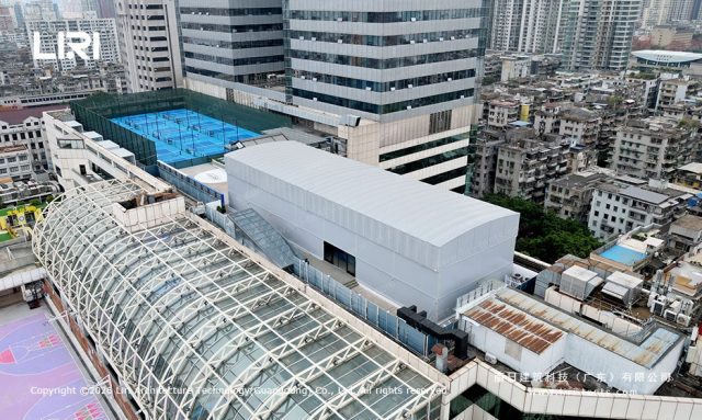 Electric Push-Pull Pickleball Courts on Urban Rooftops