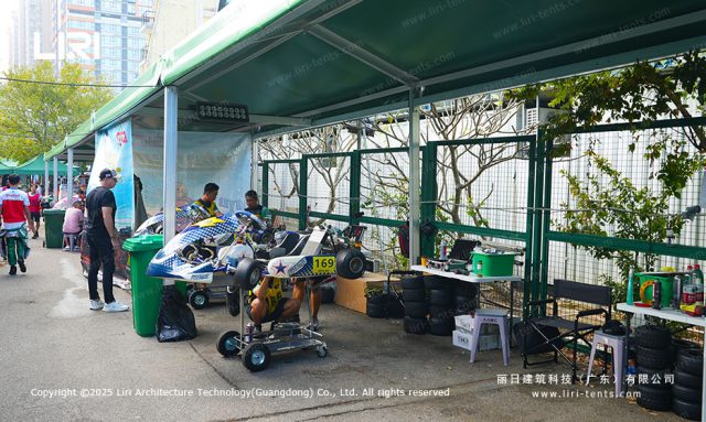 Event tents – race car parking