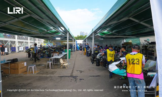 Event tents without walls