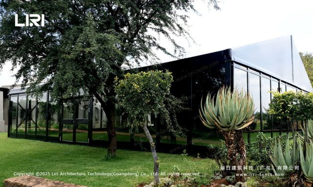 Outdoor Landscape Event Marquee on Lawn