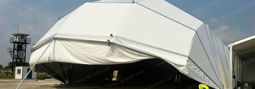 20m Eyelid Opening Hangar: High-Performance Modular Aircraft Shelter