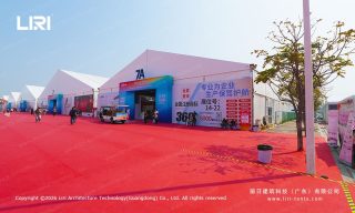 Modular event marquee with advanced climate control systems