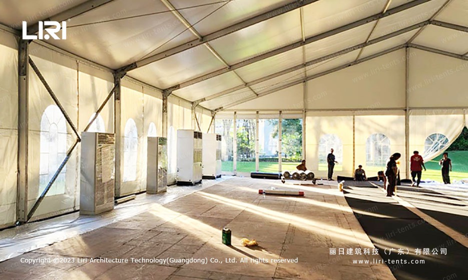 aluminum frame tent interior structure