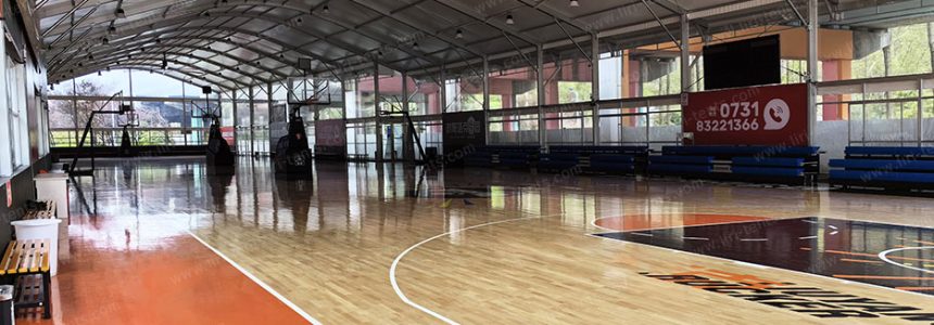 How a Clear Span Sports Court Marquee Created a Year-Round Basketball Arena