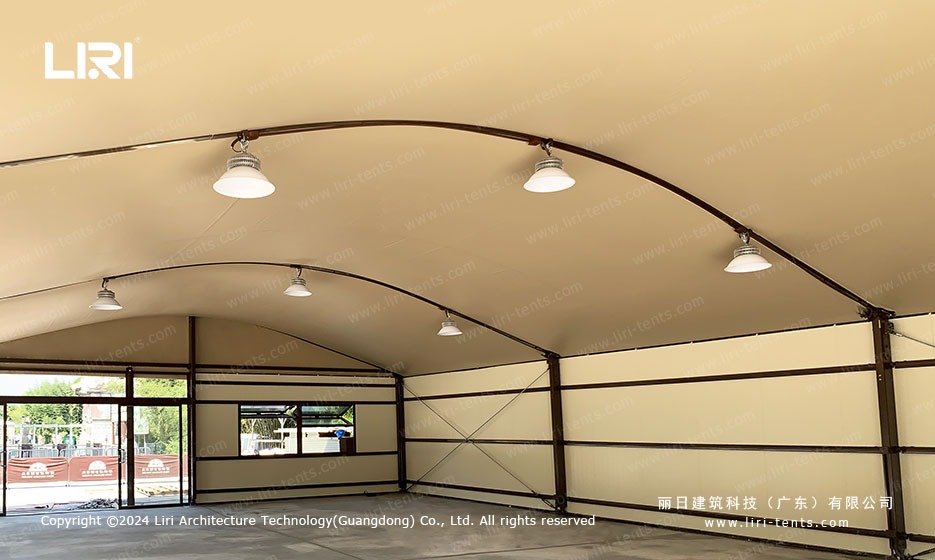 Arc Roof Marquee Interior Ceiling