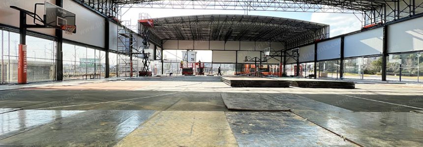 29m x 40m Electric Retractable Basketball Court Marquee for Lock Park Sports Facility