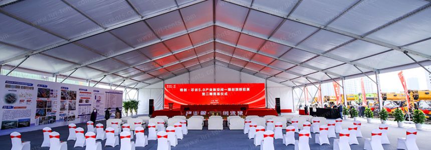 30x40m Foundation Ceremony Marquee Tent for Industrial Park Groundbreaking Event