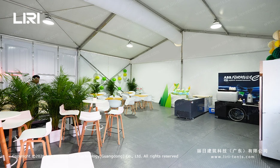 Function Marquee Interior with Formula E Branding