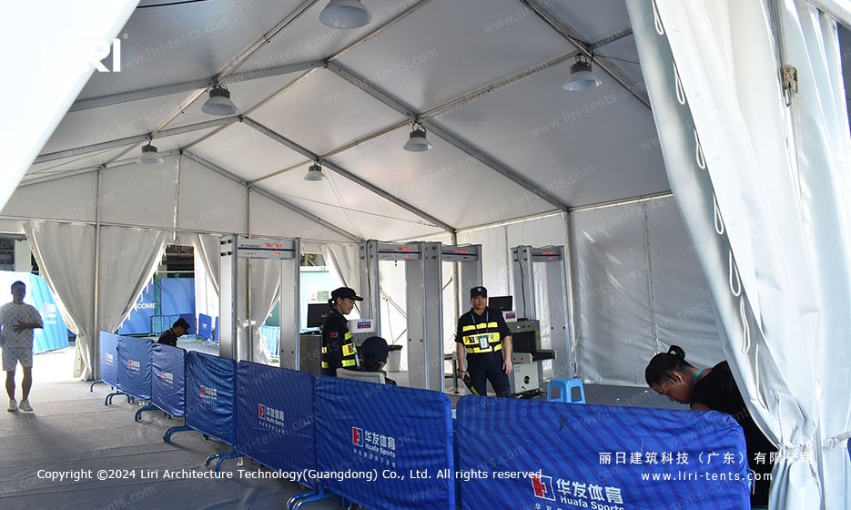 Security Checkpoint Hall A-Frame Tent Interior