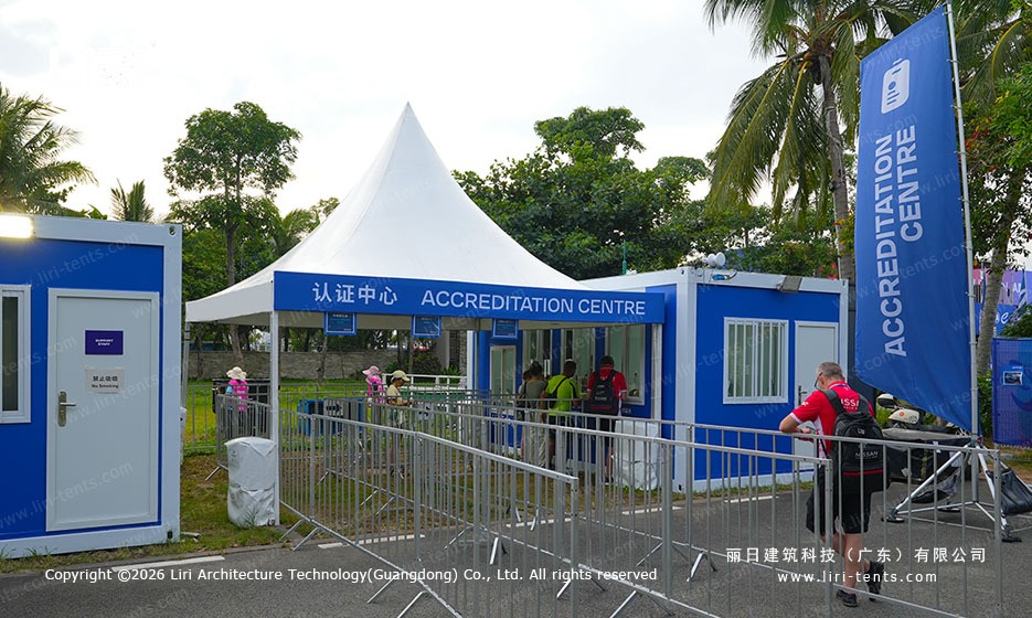Pagoda Marquee at Accreditation Centre