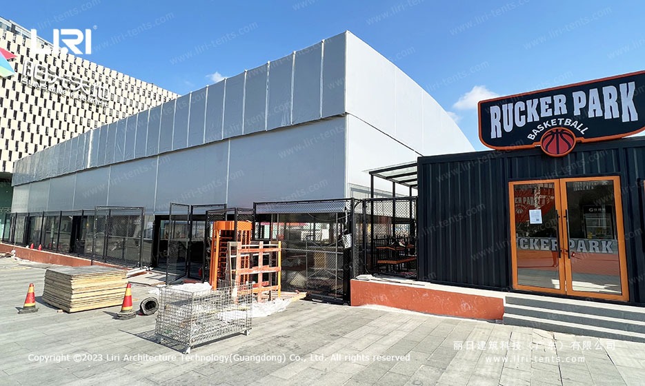 Rucker Park Basketball Marquee with Container Reception
