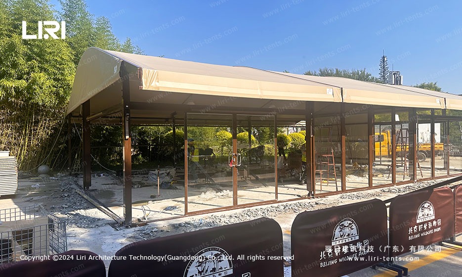 Zoo Marquee Glass Wall Installation
