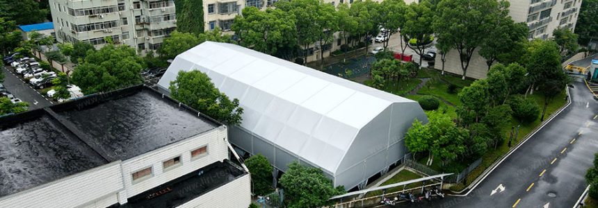 18.5m x 36m Polygon Tennis Court Marquee PG18.5×36-600 | Clear-Span Aluminum Sports Hall