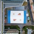 basketball court marquee exterior profile