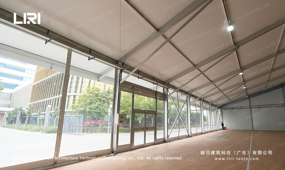Clear Span Basketball Marquee Interior clear span basketball marquee interior